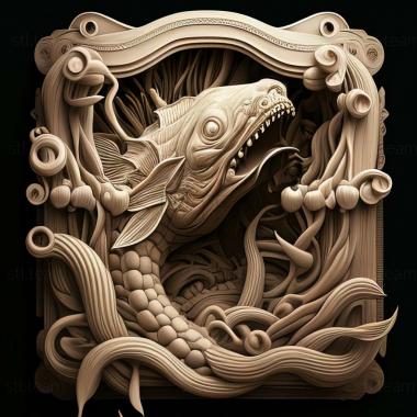 3D model sea monster (STL)